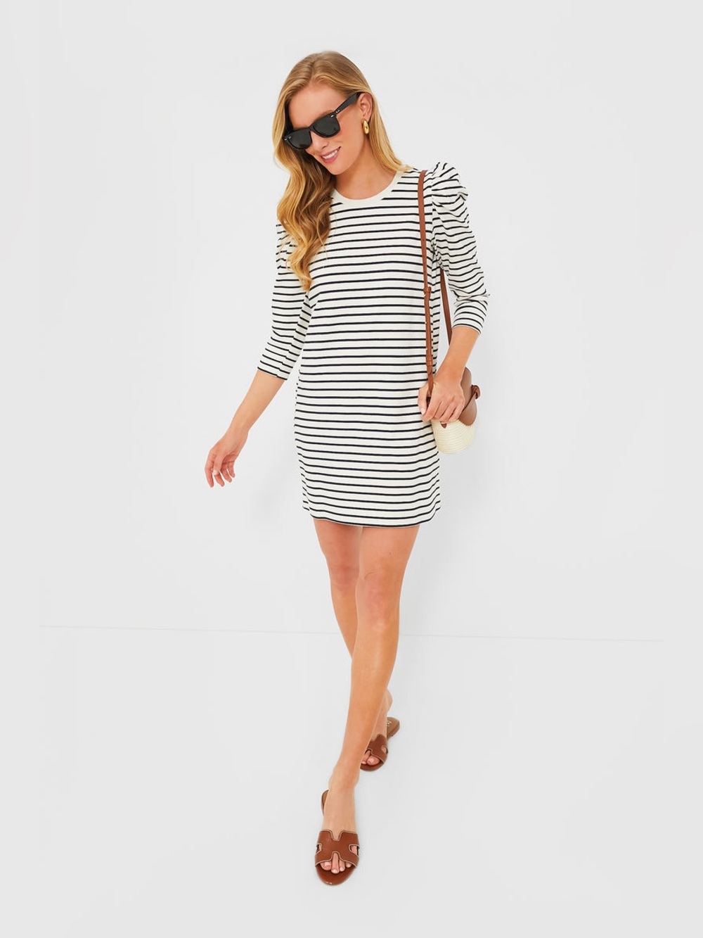 Pomander Place Vesty Stripe Mini Dress Long Sleeve Scoop Neck Tuckernuck
